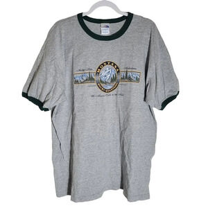LAT Sport Men's Size XL Montana Rocky Mountain Ambulance Tee Shirt Gray Travel